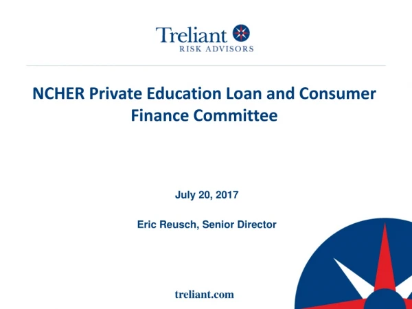 NCHER Private Education Loan and Consumer Finance Committee