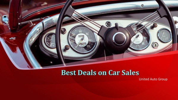 Best Deals on Car Sales