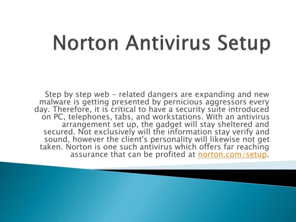 norton antivirus setup