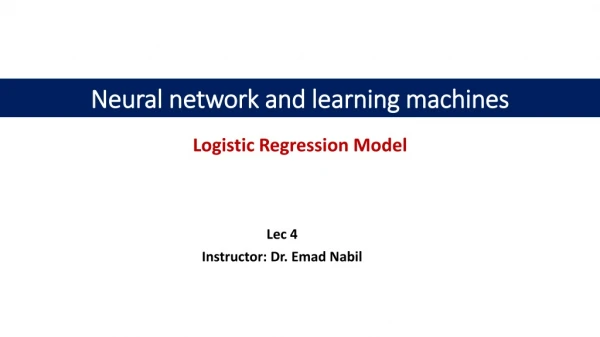 neural network and learning machines