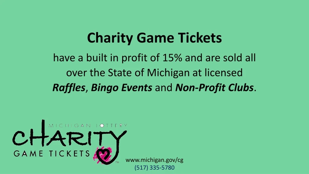 charity game tickets have a built in profit