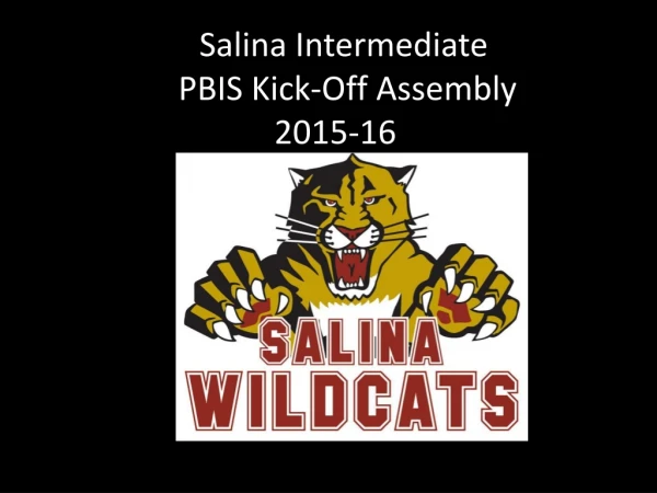 Salina Intermediate PBIS Kick-Off Assembly 2015-16
