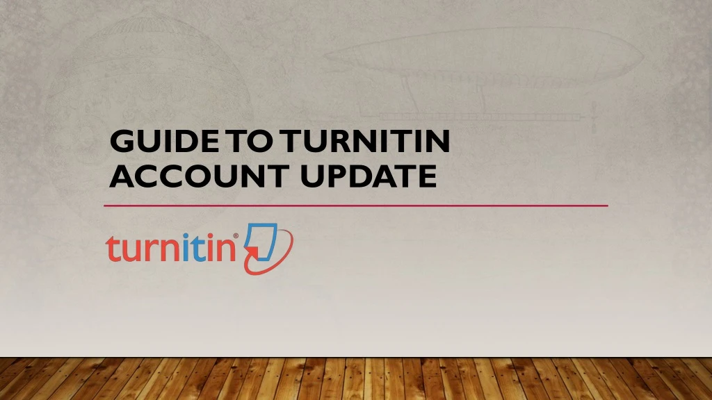 guide to turnitin account update