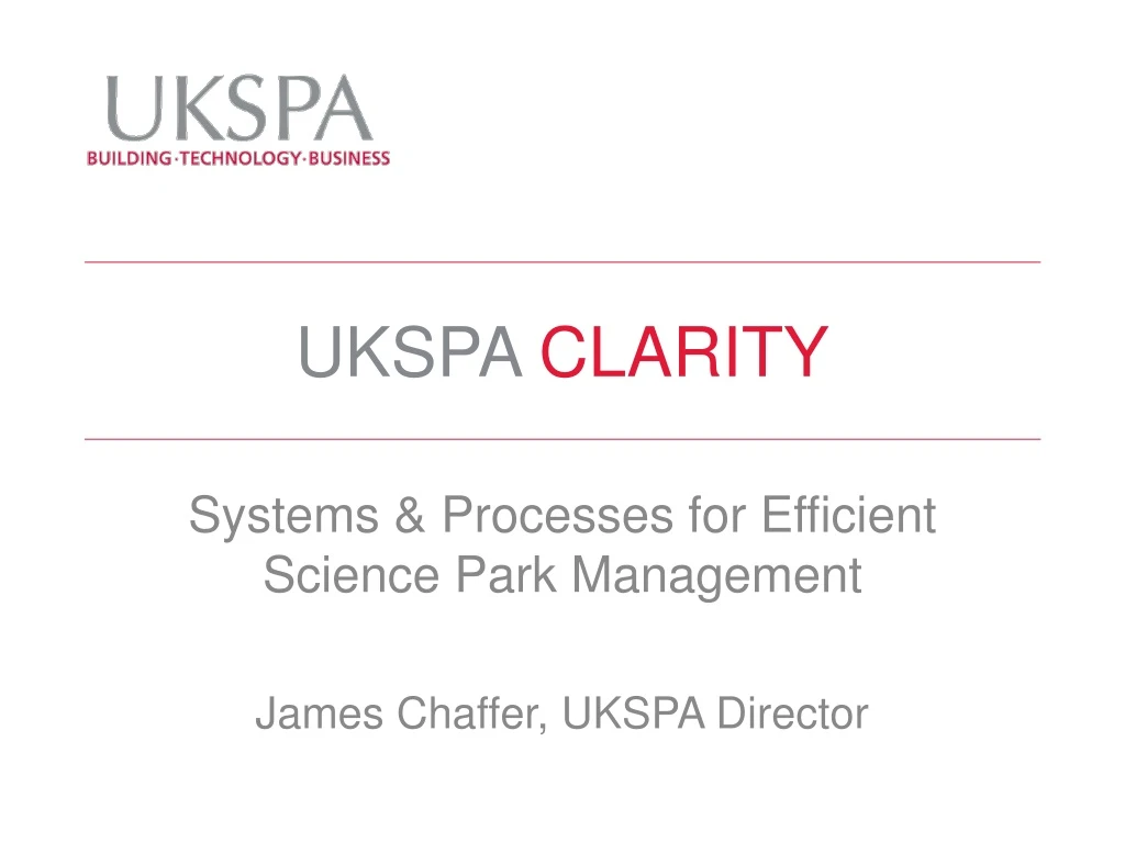 ukspa clarity