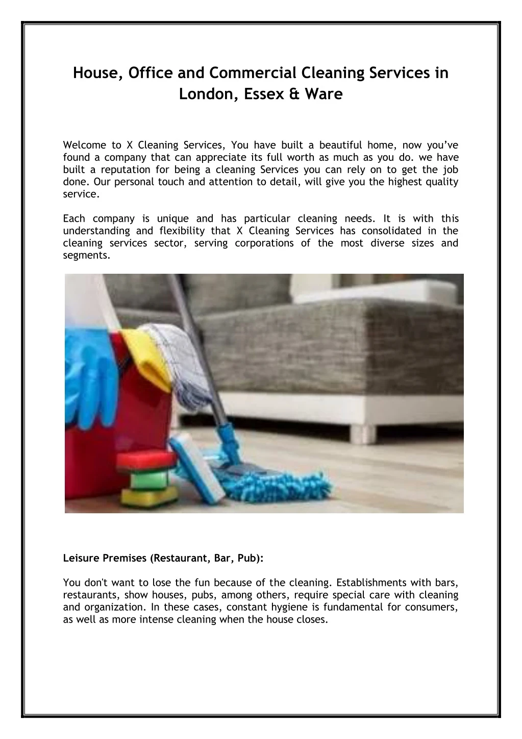 house office and commercial cleaning services
