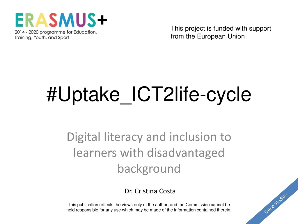 uptake ict2life cycle