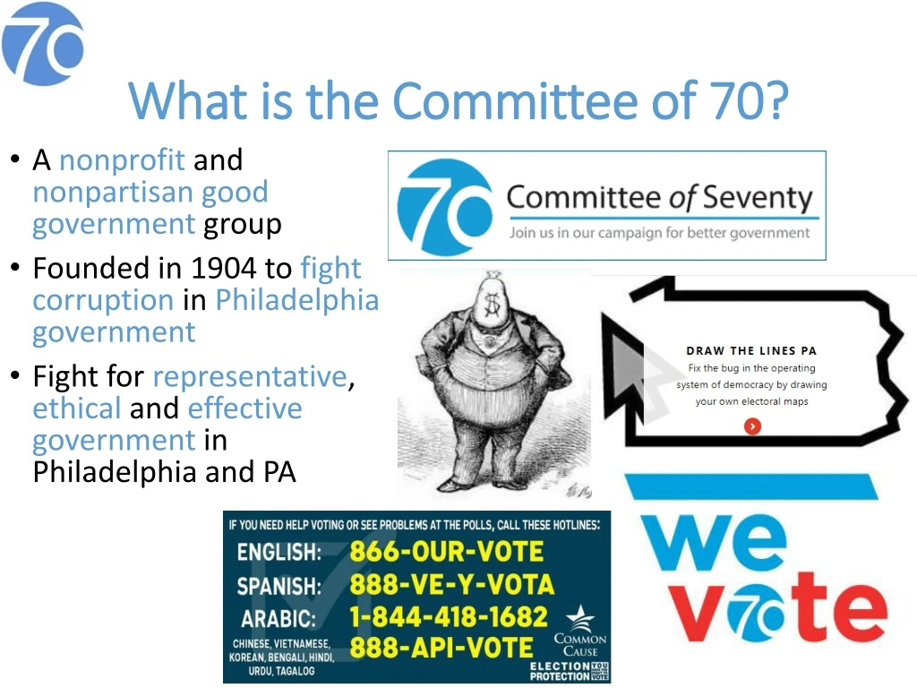what is the committee of 70