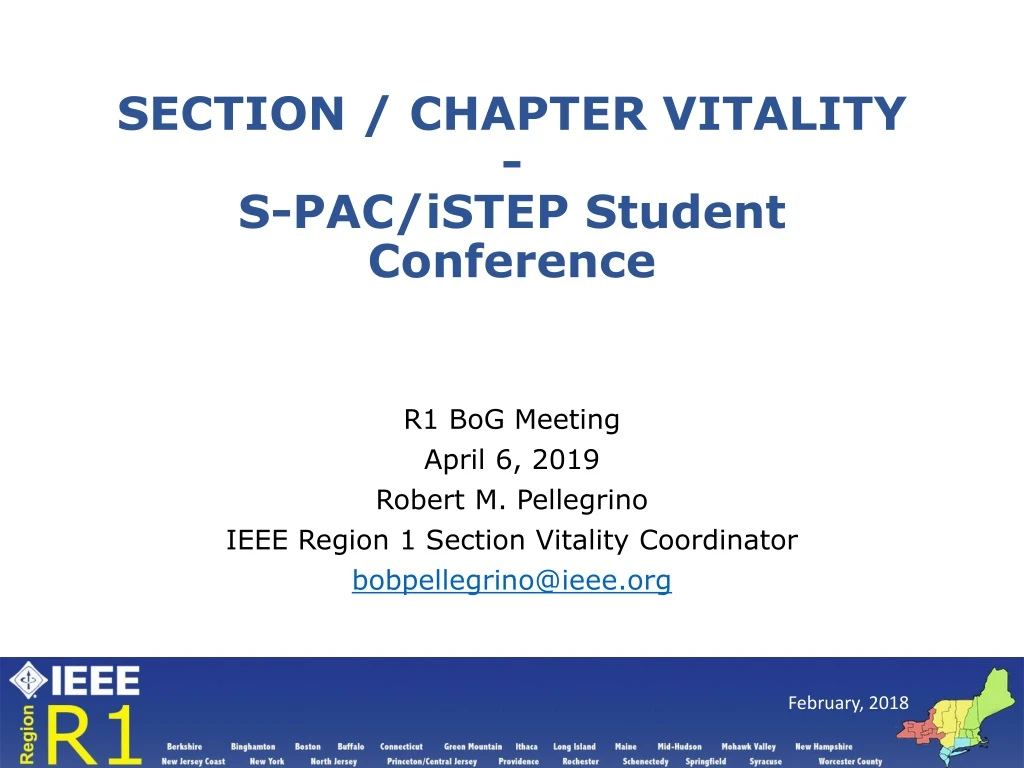 section chapter vitality s pac istep student conference