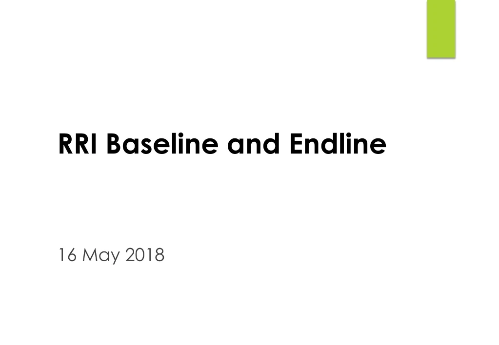 rri baseline and endline