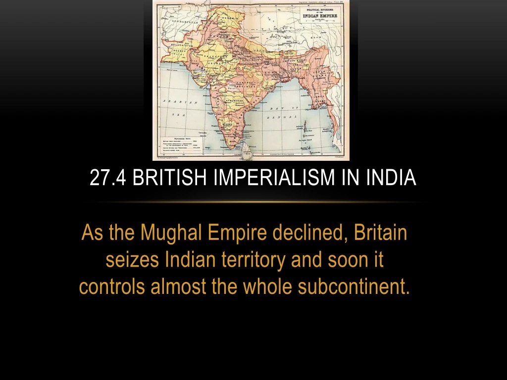 27 4 british imperialism in india