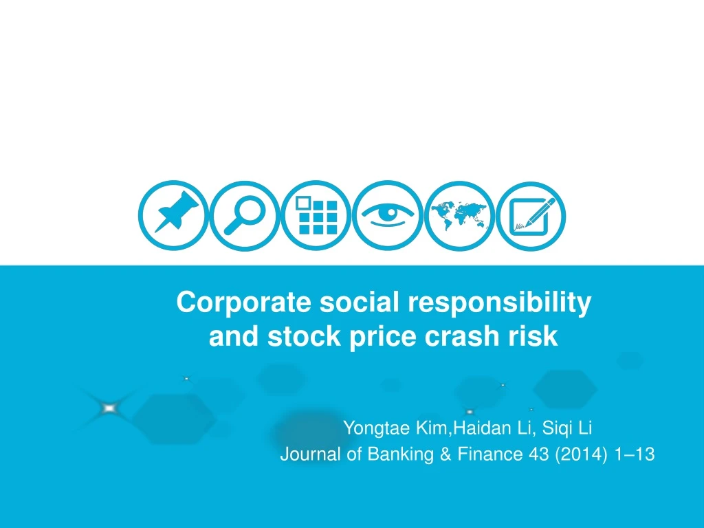 corporate social responsibility and stock price crash risk