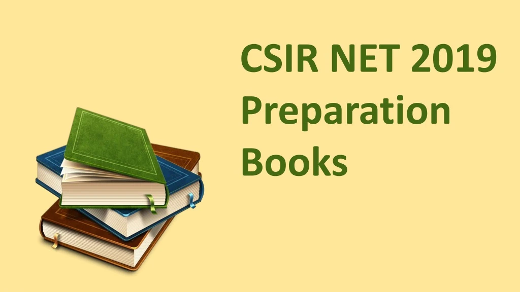 csir net 2019 preparation books