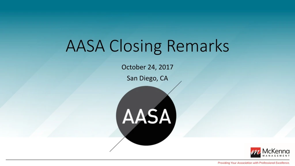 aasa closing remarks