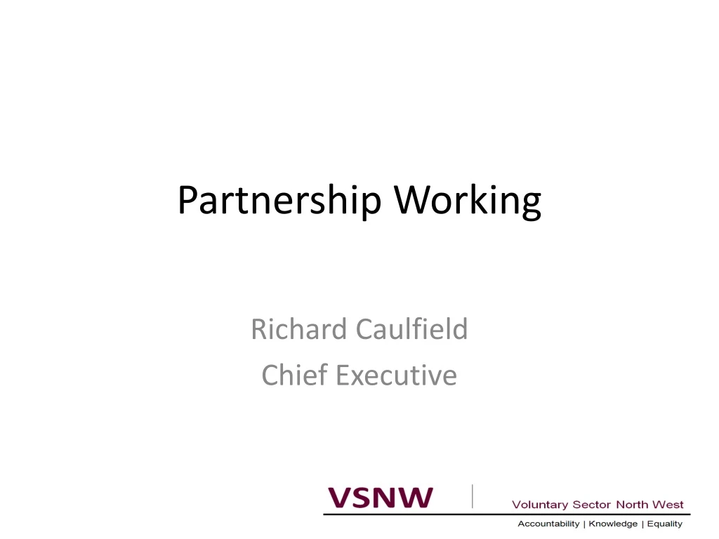 partnership working