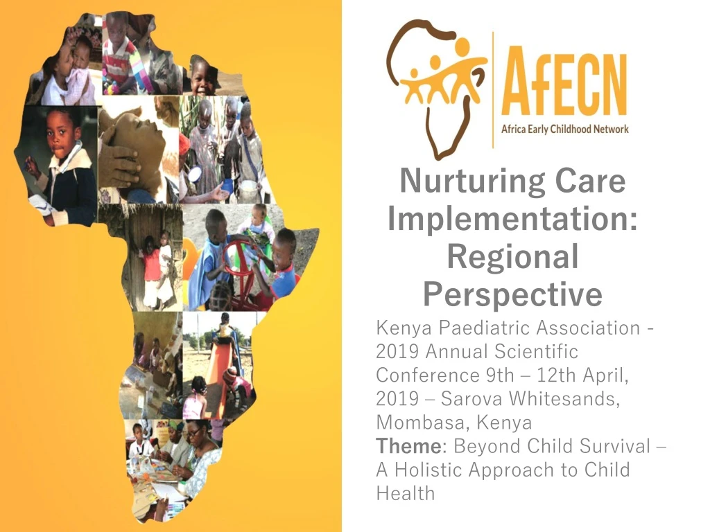 nurturing care implementation regional perspective