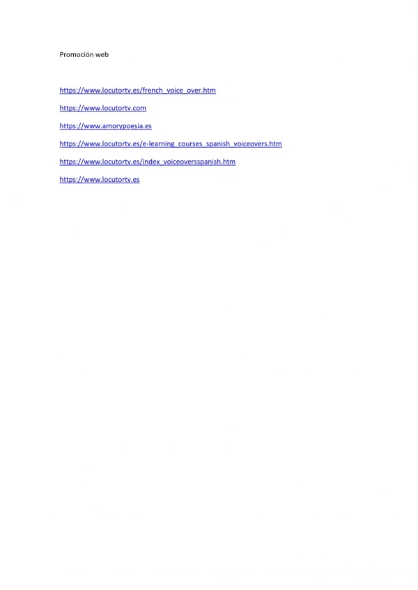 promoci n web