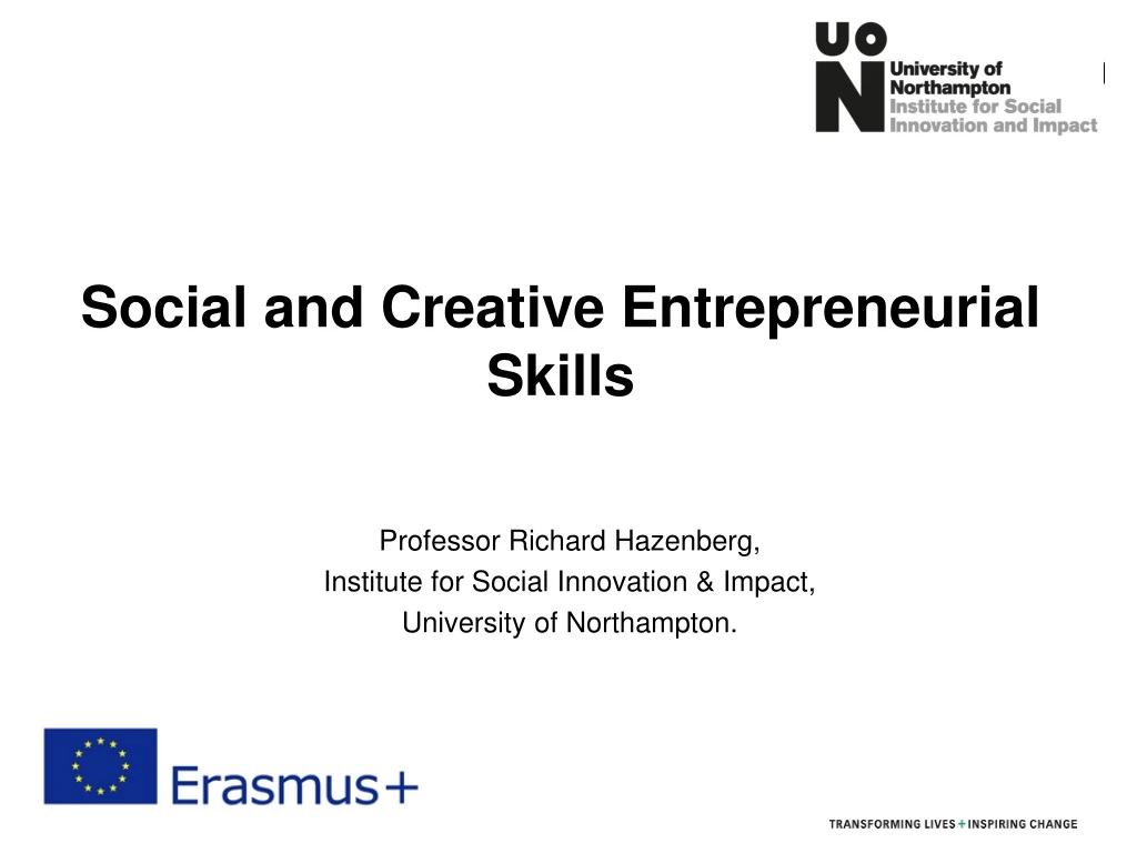 social and creative entrepreneurial skills