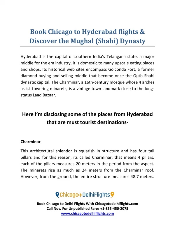 Places To Visit In Hyderabad India