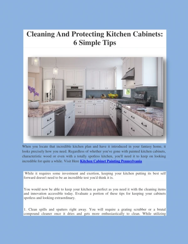 Kitchen Cabinet Painting Camp Hill PA