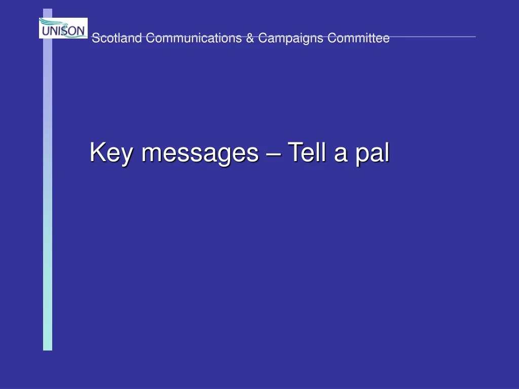 scotland communications campaigns committee