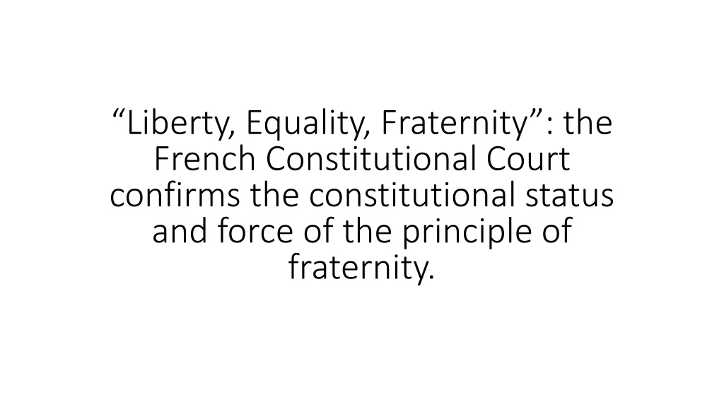 liberty equality fraternity the french