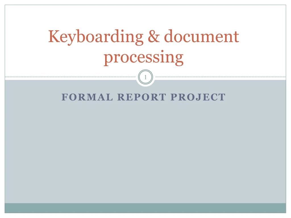 keyboarding document processing