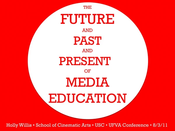 The Future and past and Present Of Media Education