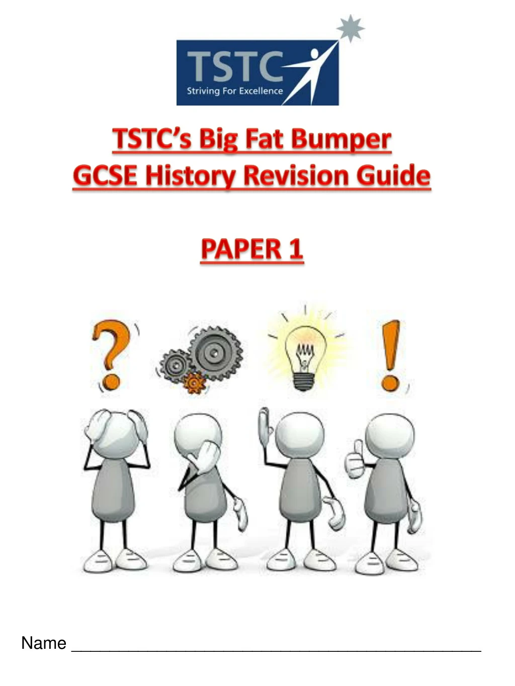 tstc s big fat bumper gcse history revision guide