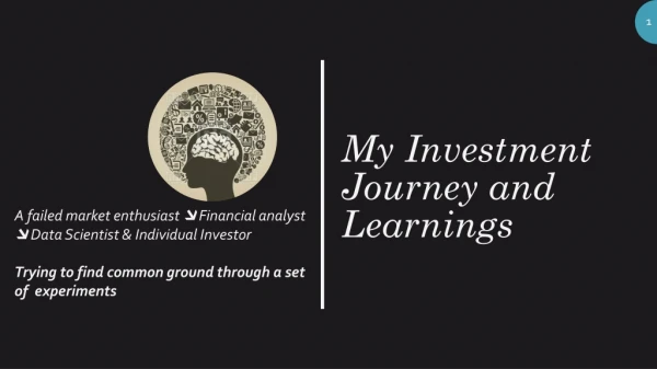 My Investment Journey and Learnings