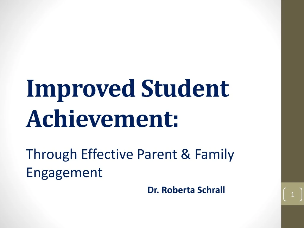 improved student achievement