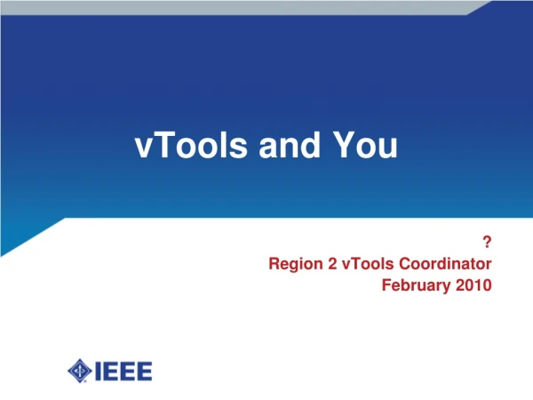 vTools and You