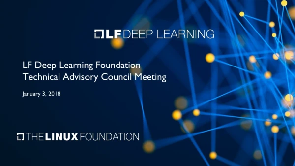 lf deep learning foundation technical advisory council meeting