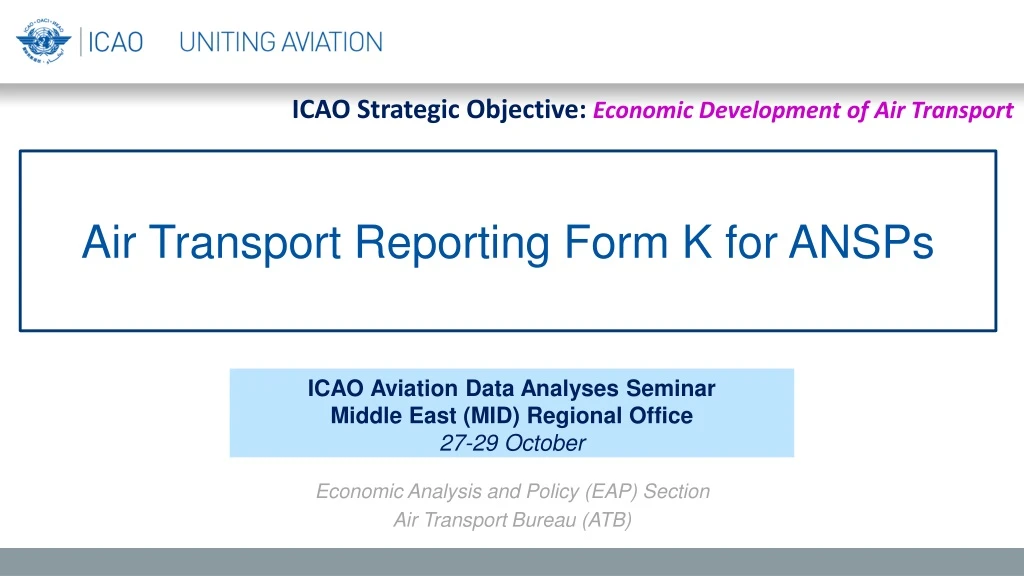 air transport reporting form k for ansps