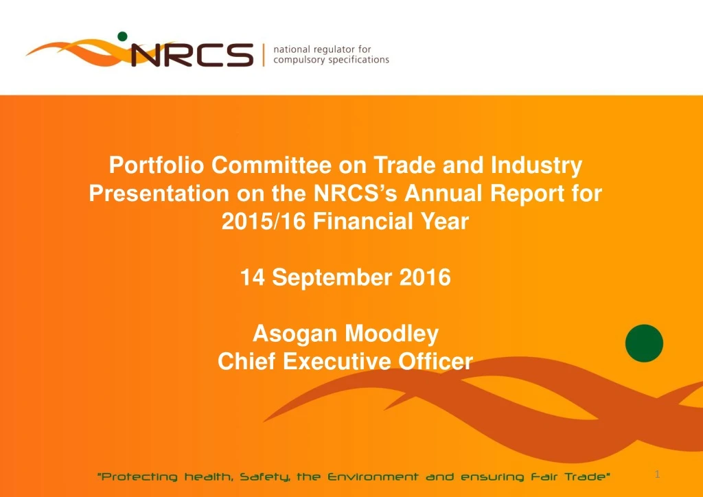 portfolio committee on trade and industry
