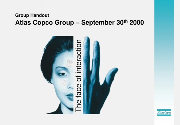 Group Handout Atlas Copco Group – September 30 th 2000