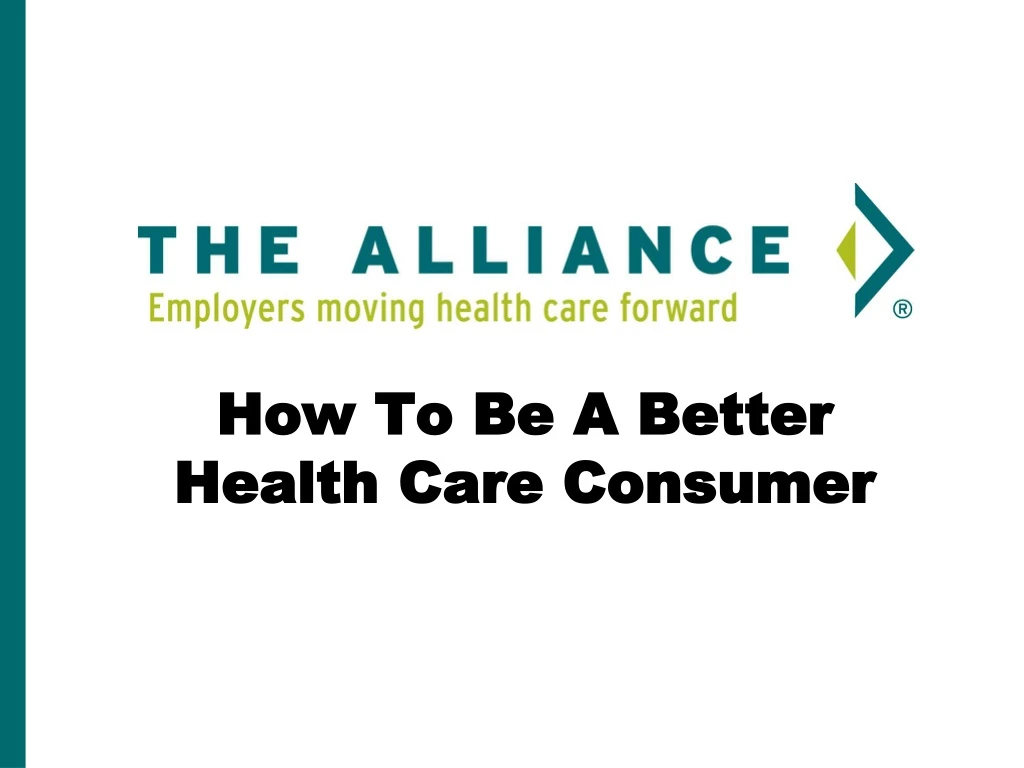 how to be a better health care consumer
