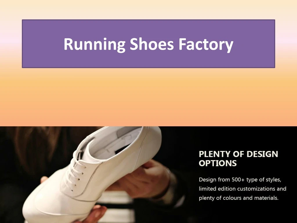 running shoes factory
