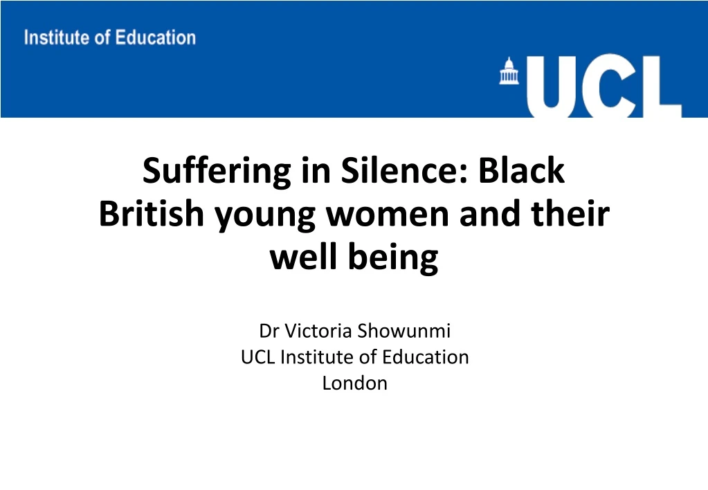 suffering in silence black british young women and their well being