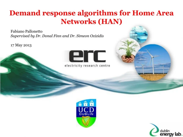 Demand response algorithms for Home Area Networks (HAN)