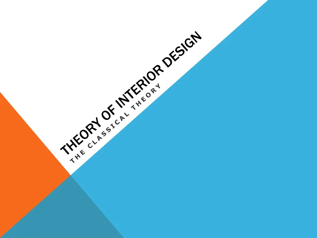 theory of interior design