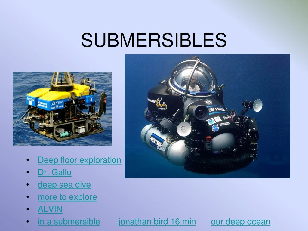 submersibles