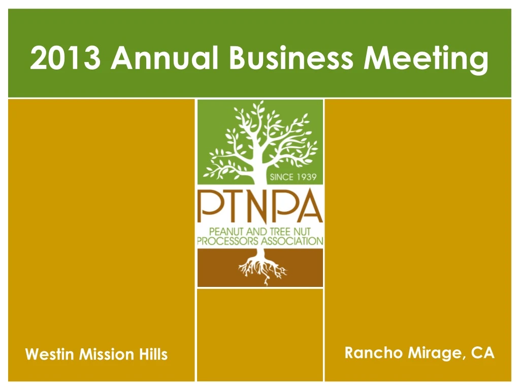 2013 annual business meeting