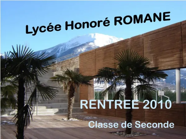 Lyc e Honor ROMANE