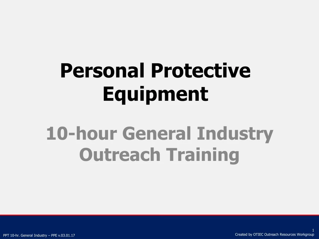 personal protective equipment