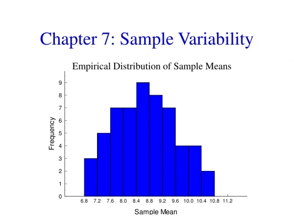 Chapter 7: Sample Variability