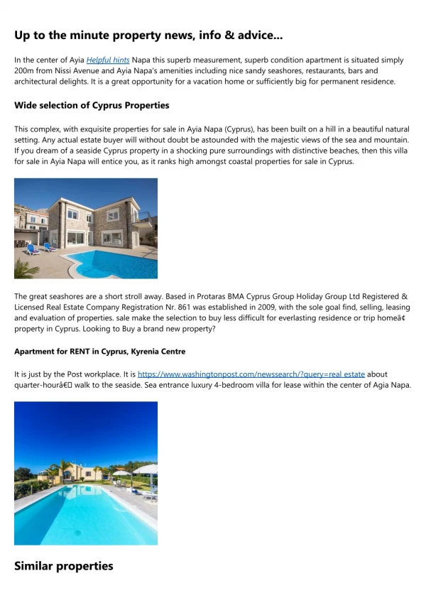 property for sale in Nicosia - Prices for Houses and Apartments