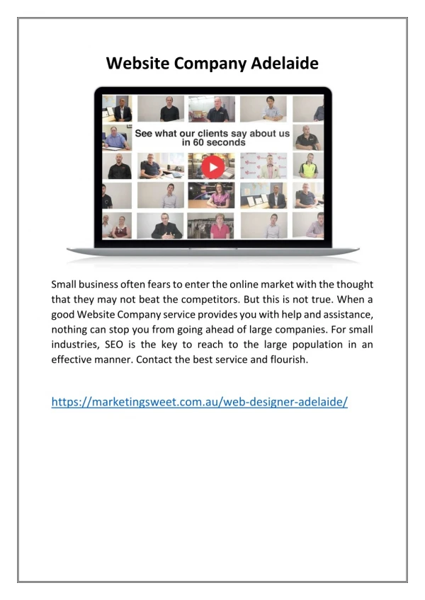 website company adelaide