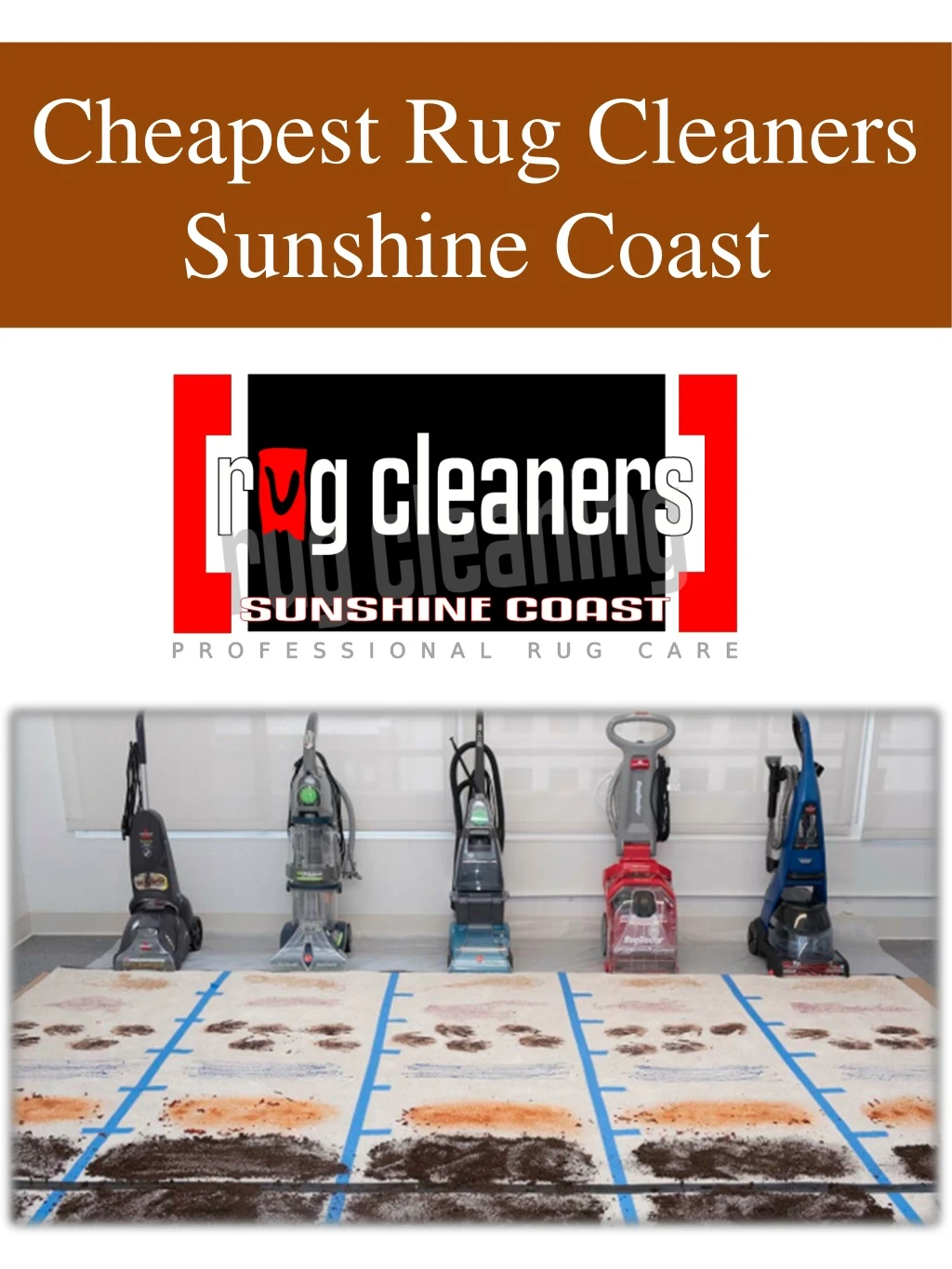cheapest rug cleaners sunshine coast