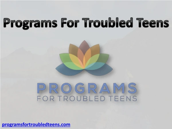 programs for troubled teens