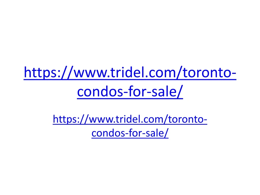 https www tridel com toronto condos for sale